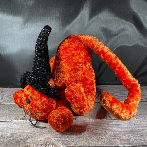 Emrad Creations Halloween Stuffed Weighted Witch Kitty‎ Cat Decor - Picture 2 of 4